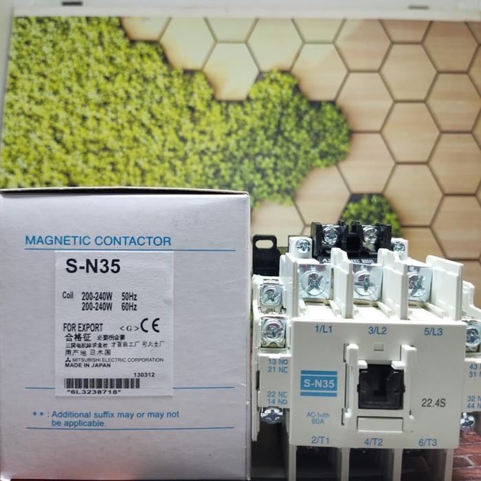 KONTAKTOR MITSUBISHI S-N35 SN35 SN-35 CONTACTOR MITSUBISHI SN 35 BERKUALITAS