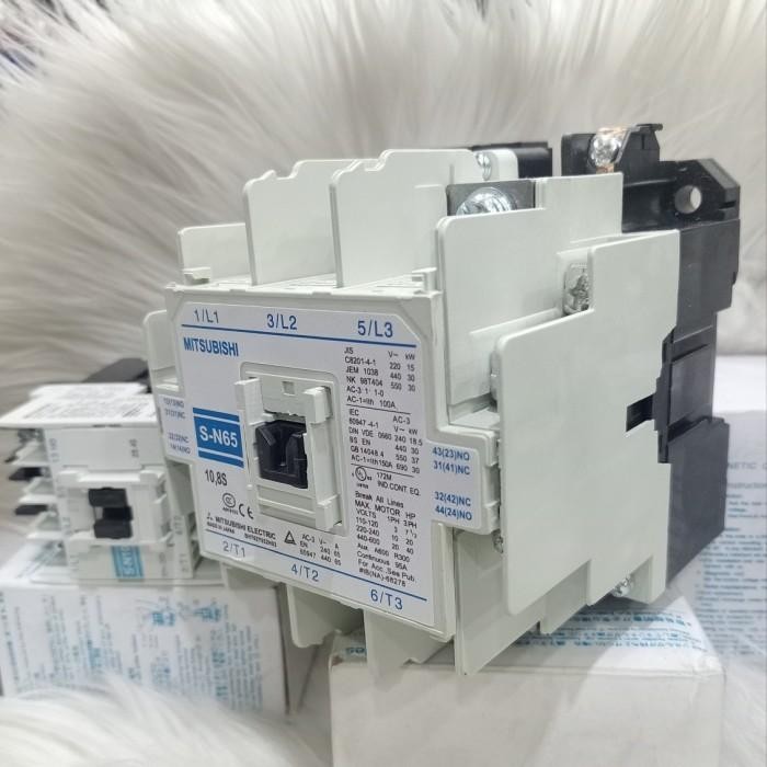 MAGNETIC CONTACTOR KONTAKTOR MITSUBISHI SN-65(100A) 380VAC 3P/CONTACTOR SN65(100A)380VAC ORIGINAL