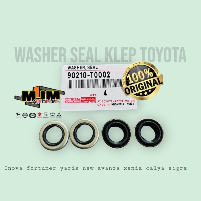 washer seal klep toyota inova fortuner new avanz xenia calya agya asli
