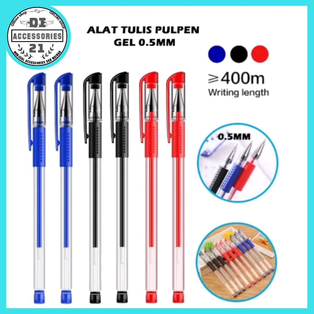 

pulpen / pena gel 0.5mm warna