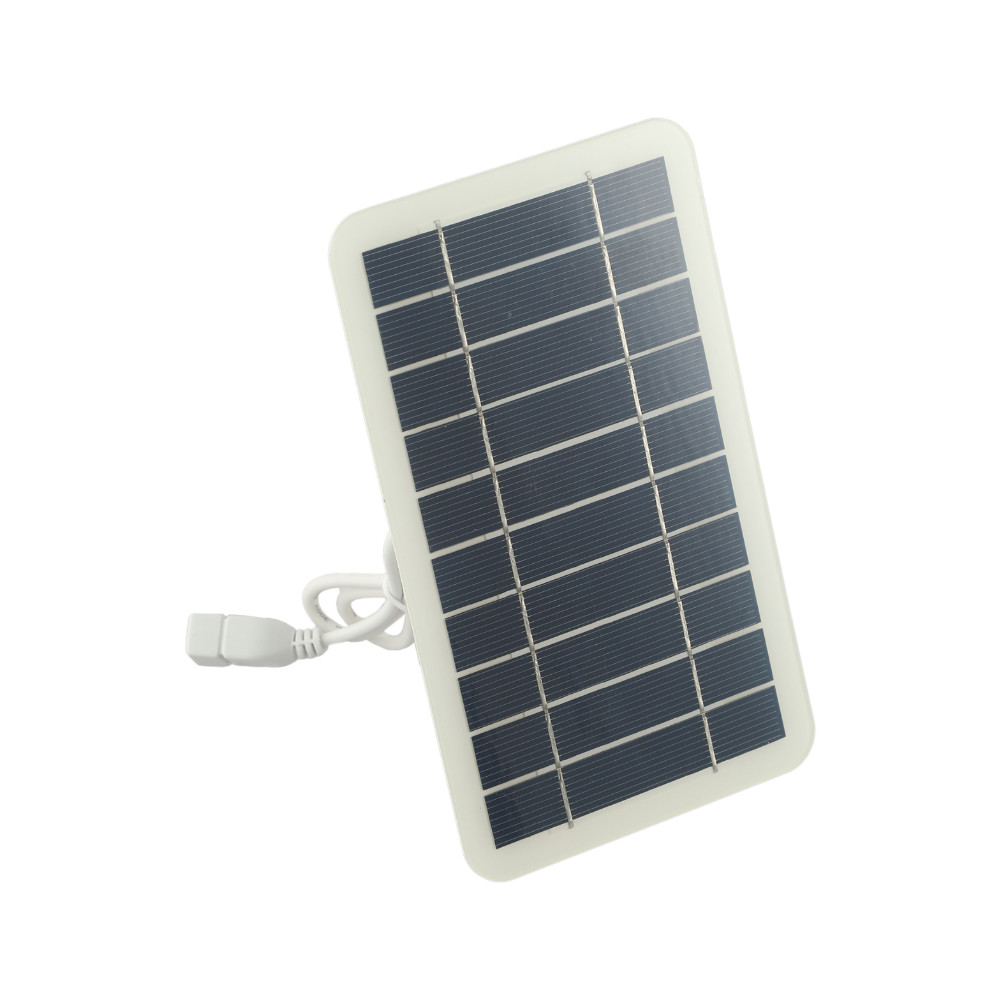 Solução de energia externa Painel solar portátil 5V Painel solar Robusto quadro epóxi Saída USB Carr