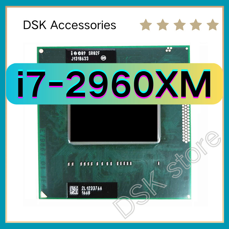 Core I7-2960XM SR02F i7 2960XM 2.7 GHz Quad-Core Socket G2 rPGA988B Suitable for HM65 75 76 77 chips