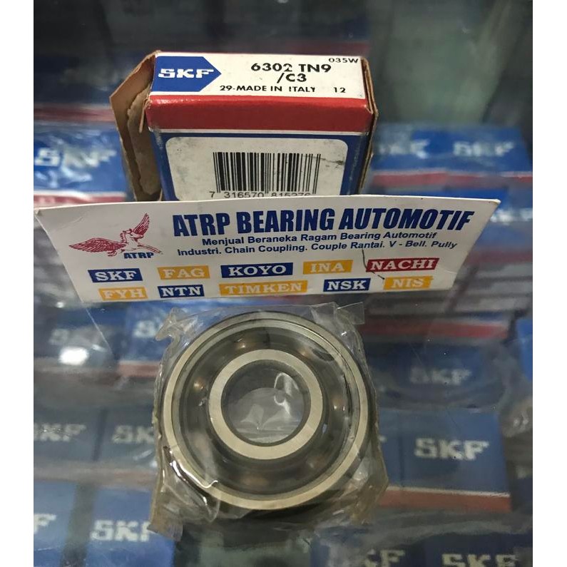 Ball Bearing 6302 Tn9/C3 Skf Italy Original Kode 091