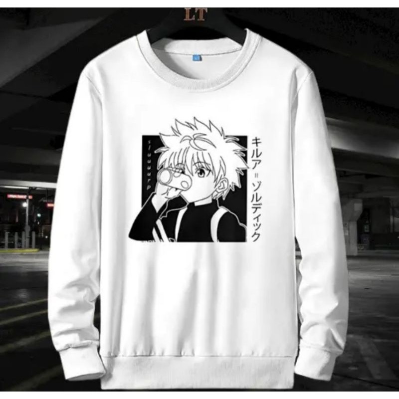 Vall Sweater crewneck Anime KILLUA pria//wanita terbaru