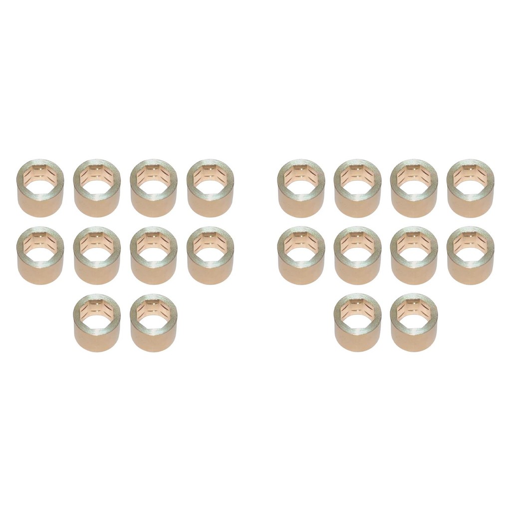 10Pcs Billiard Cue Stick Ferrule Metal Billiard Cue Tip Ferrule For Billiard