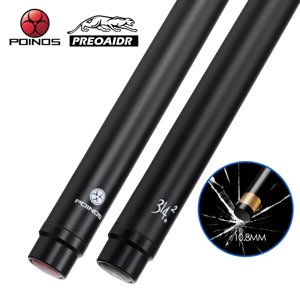 Preoaidr Poinos Carbon Maple Shaft Billiard Pool Cue Stick 10.8Mm Tip Uni-Loc Bullet Shaft With