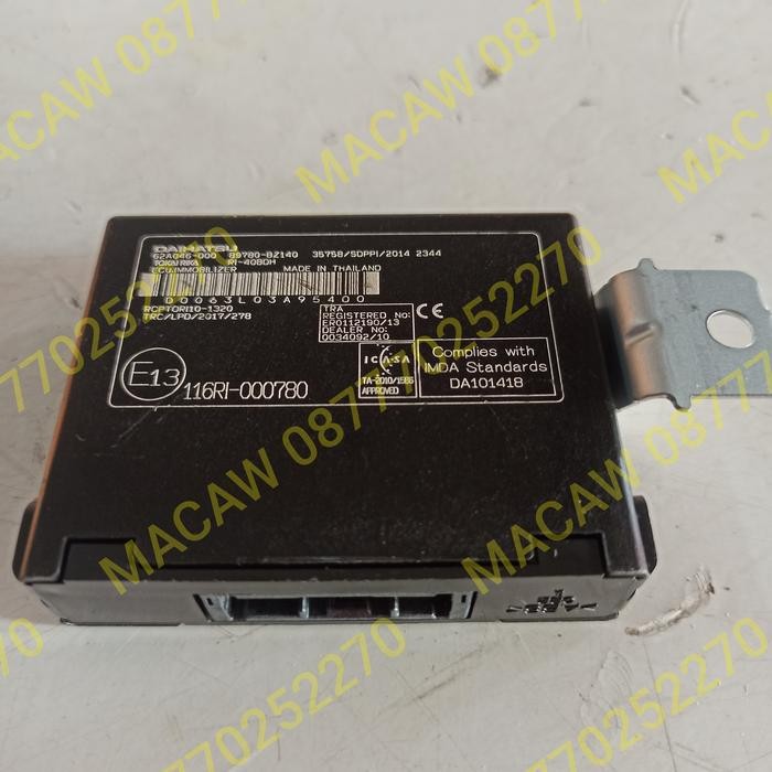 Ecu Immobilizer Computer Assy Transponder Key Toyota Grand New Avanza Kode 063