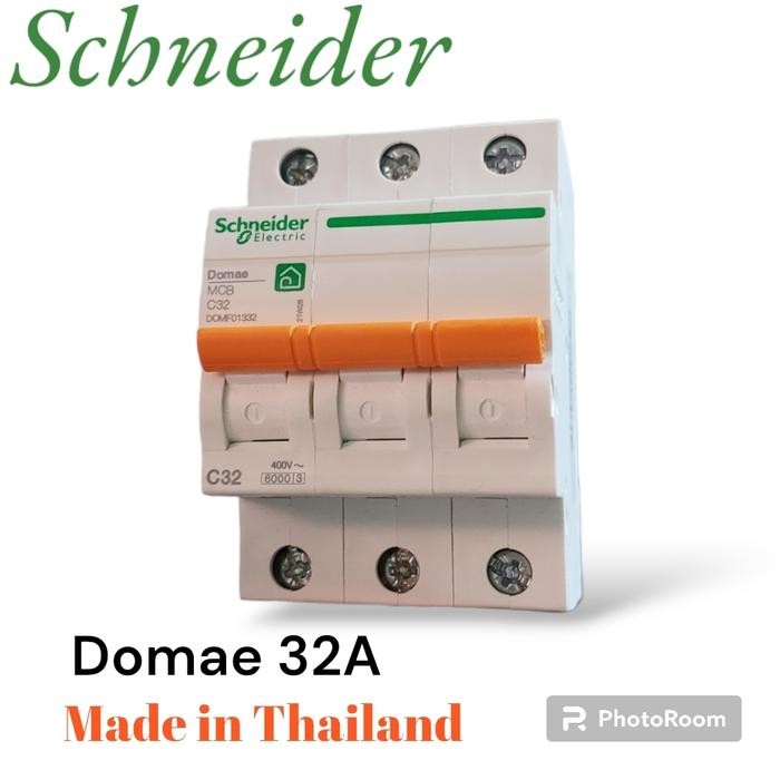 Mcb 3P 32A Domae Schneider Dom11352Sni Mcb 3 Phase 32 Ampere