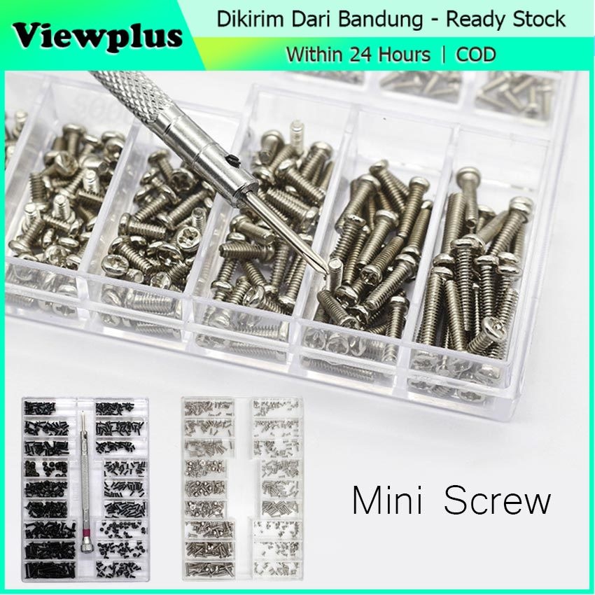 Baut Mini Kit Baut Screw Sekrup laptop Notebook HP netbook pc Reparasi Kacamata Jam Tangan Watch
