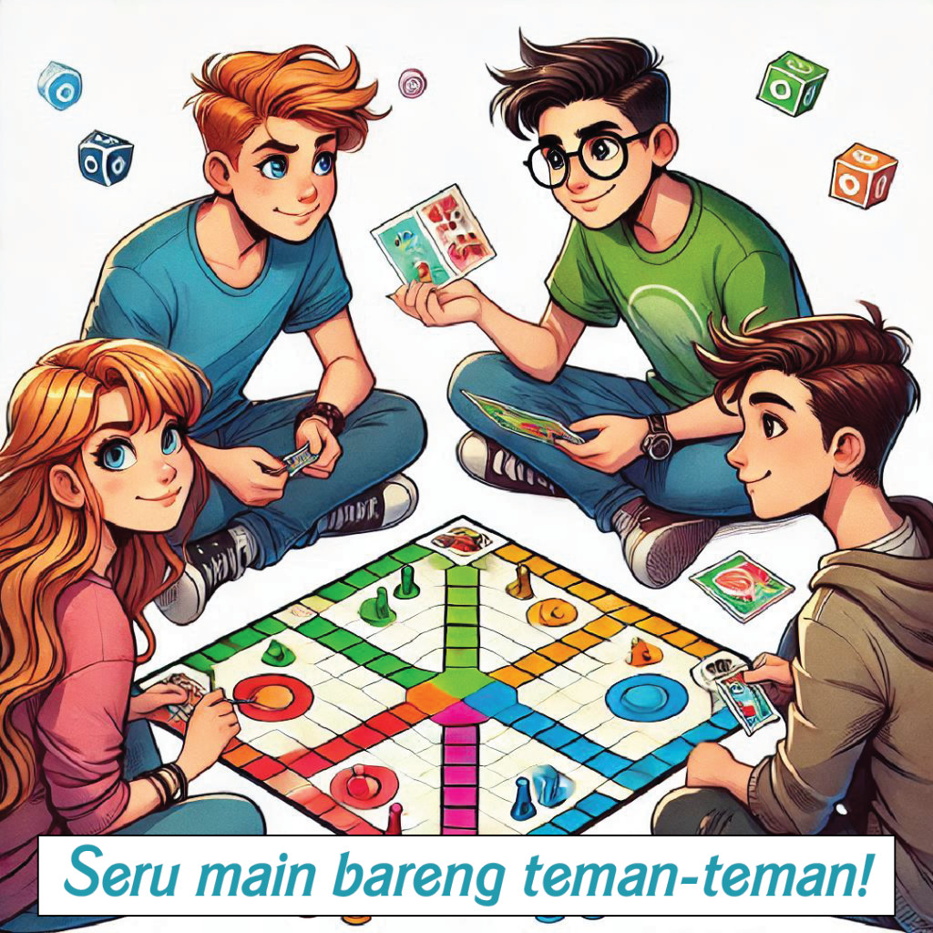 RB22 Ludo Mainan Jumbo Ukuran 0,5 Meter Anti Air / Mainan Ludo Seru