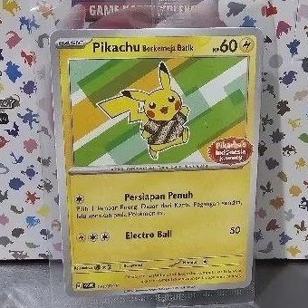 RB22 pikachu batik indonesia kartu pokemon TCG original