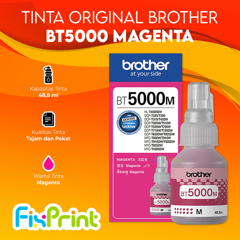 Tinta Brother Brother D60bk D60 BT5000 BT6000 DCP-T220 T420W T720DW DCP-T310 DCP-T510W DCP-T710W
