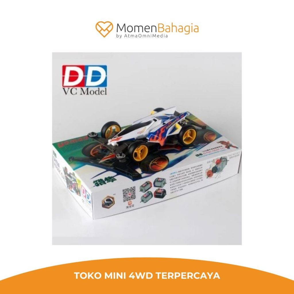 Tamiya Mini 4wd Merek DD/WD Ruize Dyna Hawk GX - Chassis Super X - DD/WD Ruize Dyna Hawk GX