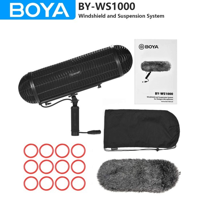 BOYA BY-WS1000 Microphones Blimp Windshield Suspension System for