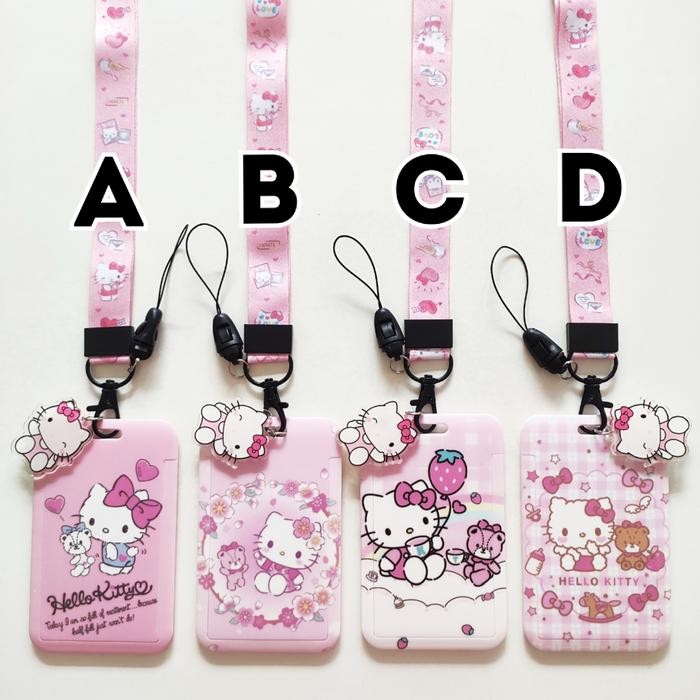 

ID Card Holder Name Tag Lanyard / Kalung Kartu Cute Hello Kitty Sanrio