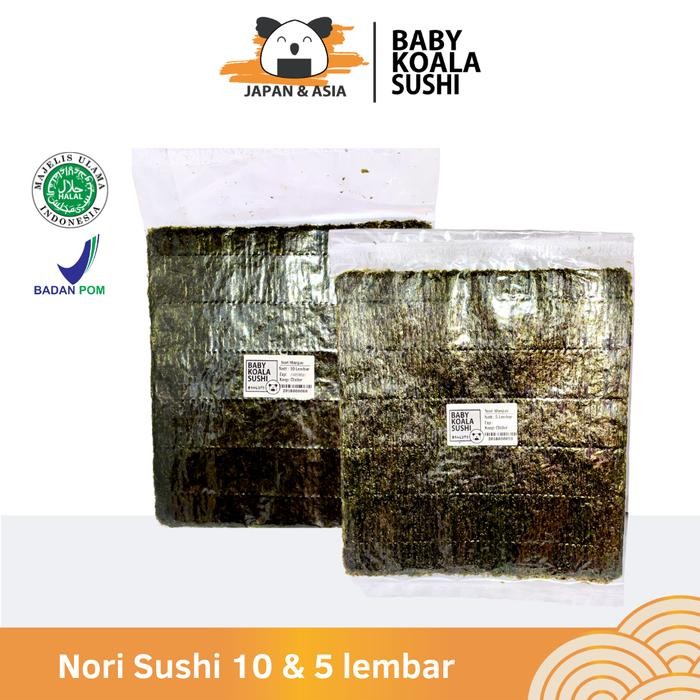 

NORI SUSHI HALAL 10 Lembar MANJUN Korea Yakinori Laver Seaweed
