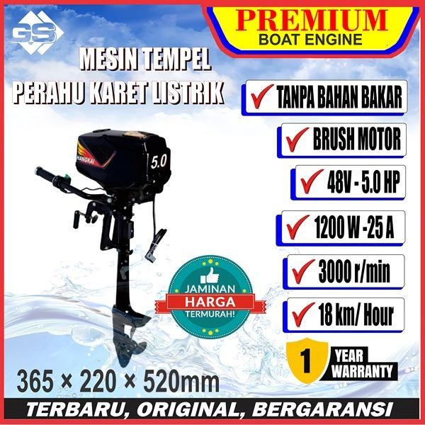 MESIN TEMPEL ELEKTRIK / MESIN TEMPEL PERAHU / ELECTRIC OUTBOARD MOTOR KUALITAS TERBAIK