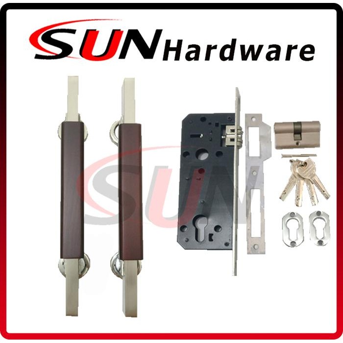1 SET GAGANG HANDLE TARIKAN PINTU TARUNG RUMAH KOTAK KAYU KURO MAHONY PERSEGI HANDEL KUPU KUPU