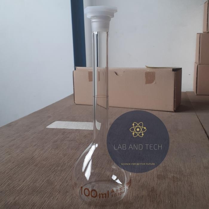 Labu Ukur 100 ml katalog 5645-100 Iwaki Original Class A