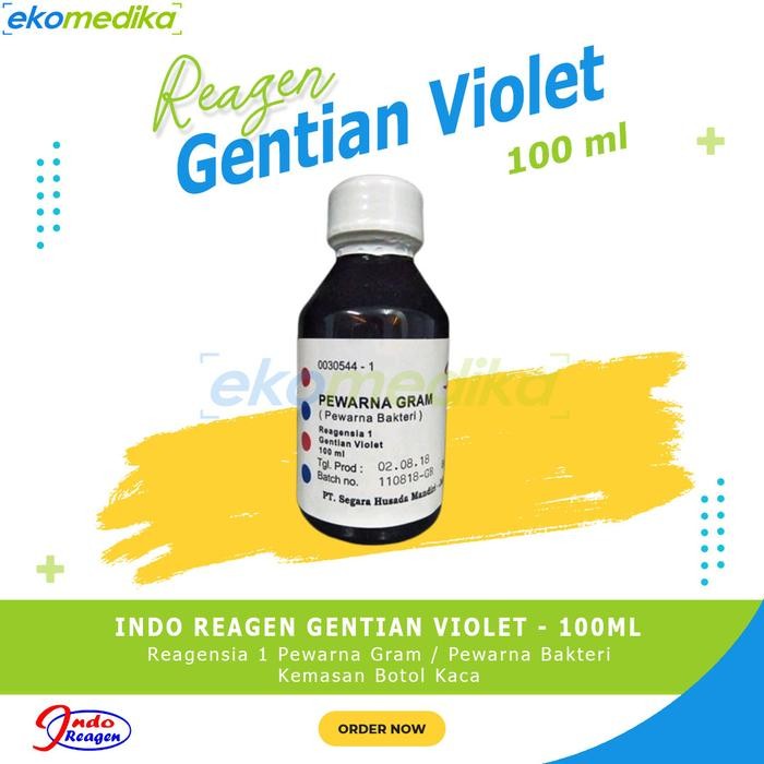 Reagen Pewarna Gram - Gentian Violet 100ml INDO REAGENT Gentian Violet