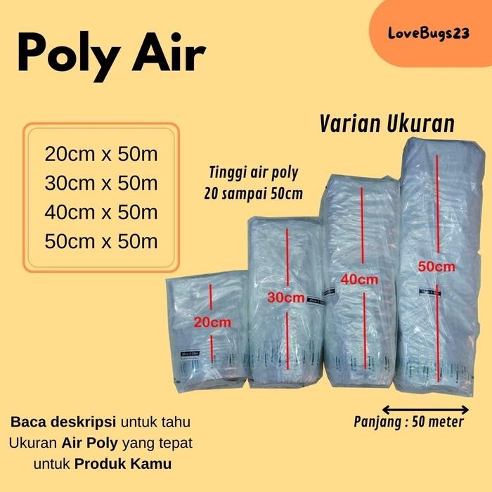 

Aman - Poly Air Ekonomis Bubble Inflatable Bag Non Core - Eco 20Cmx50M