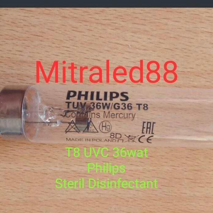 Lampu T8 UV 36W Philips Sterilizer/TL UVC Disinfectant 36watt 36 w wat
