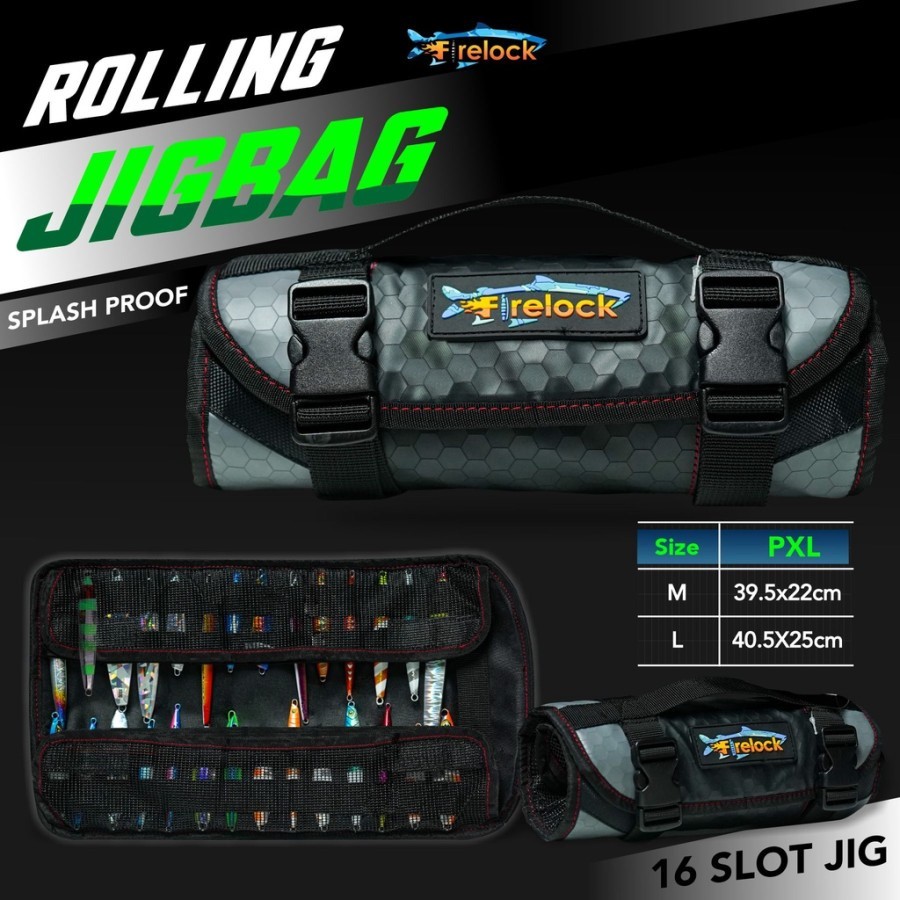 TREA FIRELOCK JIG BAG ROLL TAS METAL JIG TEMPAT METAL JIG