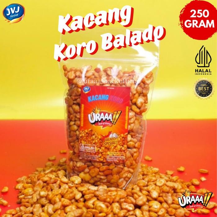 

KACANG KORO BALADO URAAA!! ASIN PEDAS GURIH Food Cemilan Makanan