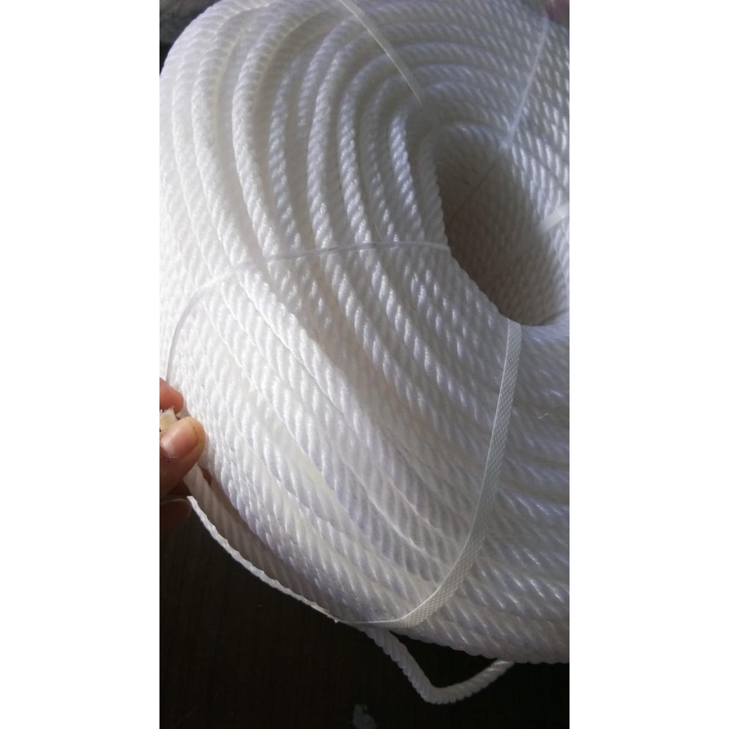Tali Plastik Roll Untuk Tiang Bendera 6 Mm Putih Terbatas