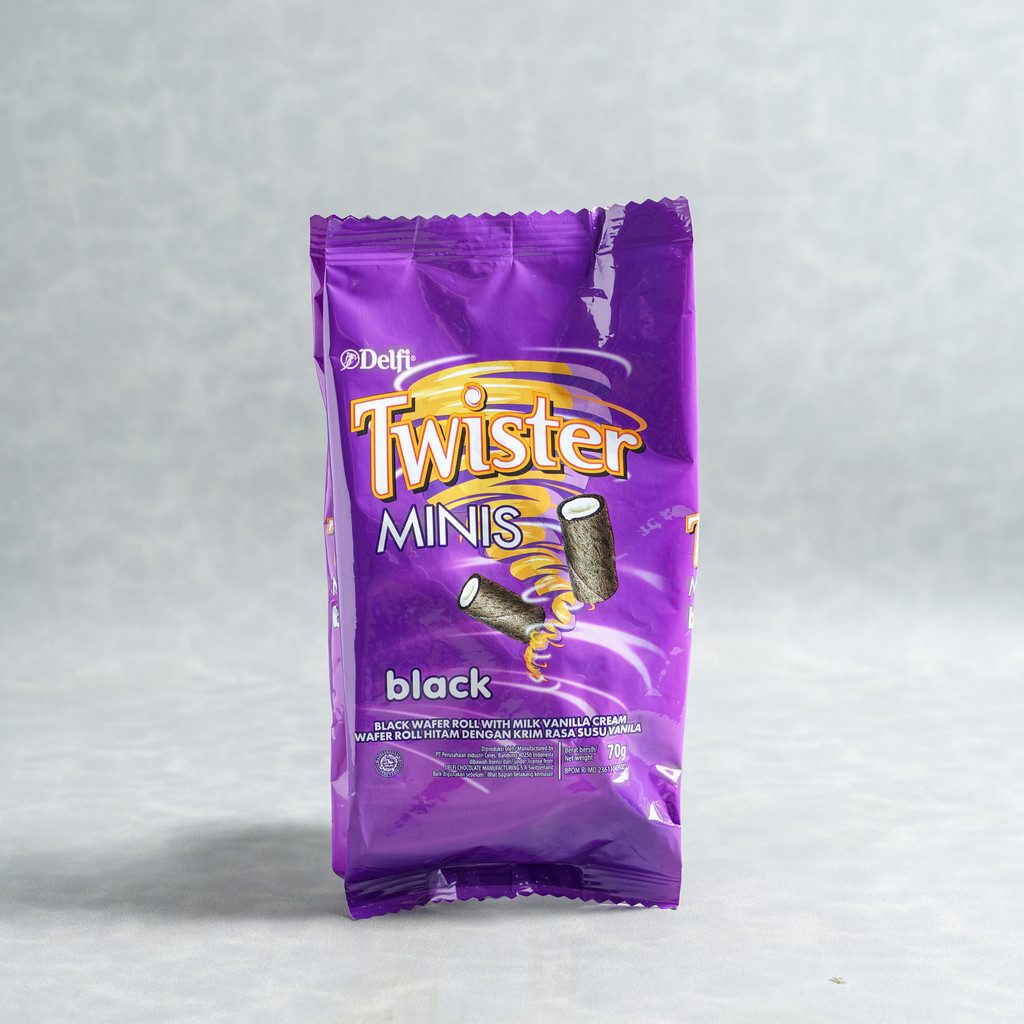 

Delfi Wafer Roll Twister Minis Black Vanilla 70 - 80 gram