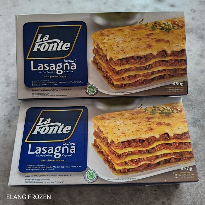 

Ready JT La Fonte Lasagna Instan 450gr