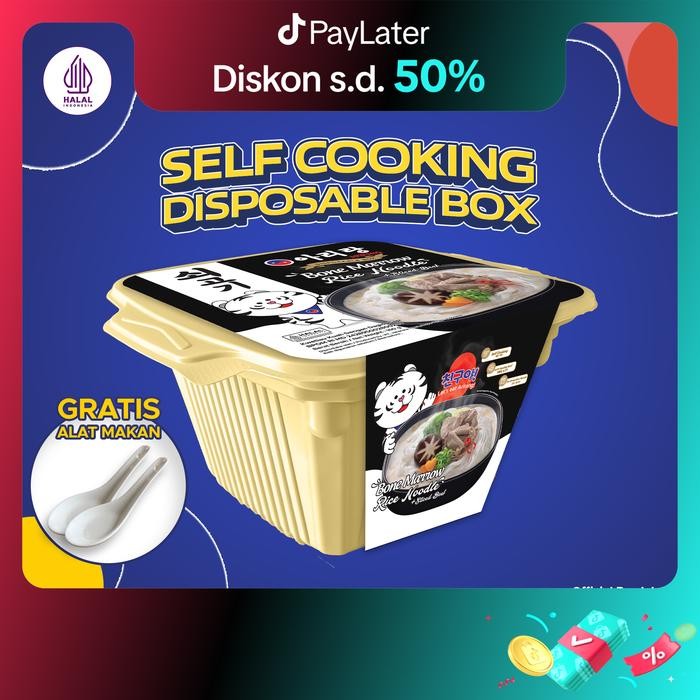 

Ready JT Arirang Self Cooking Disposable Box Bone Marrow + Sendok Keramik