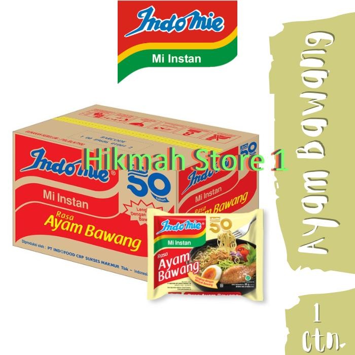 

Ready JT Indomie Kuah Ayam Bawang 1 Dus / Karton isi 40 Pcs Mie Instan