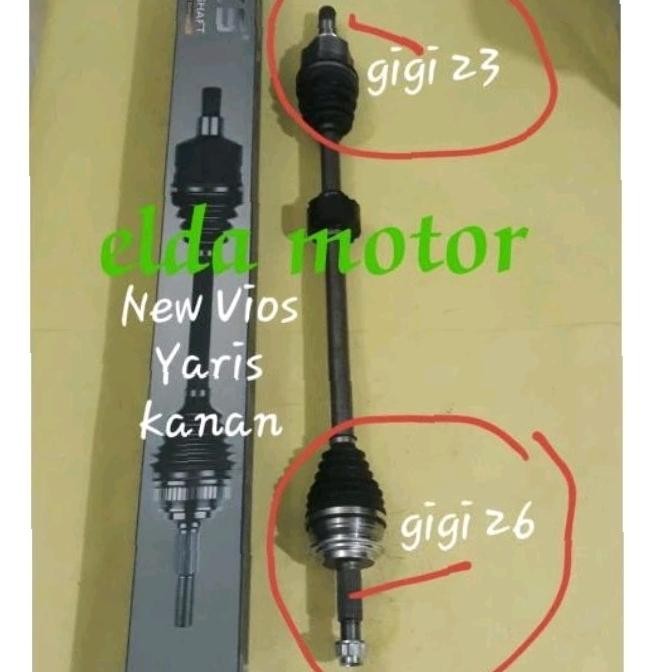 Drive Shaft Assy Cv Joint Komplit Toyota Yaris All New Vios Gen 2