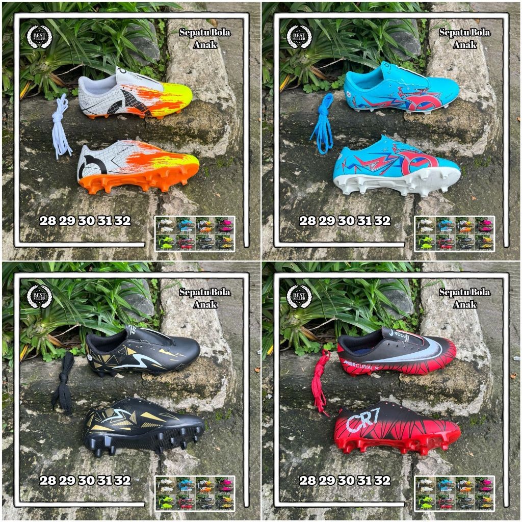Banyak Pilihan Sepatu Bola Baby Anak Terbaru Ukuran 28 29 30 31 32 Sepatu Bola UntukAnakKecilCOD JDW