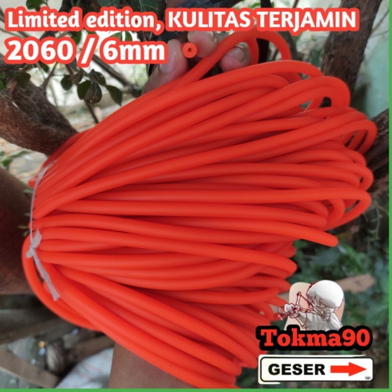 SSN68 Karet Slingshot Ketapel Panah Ikan 6mm 2060 Latex Rubber Grade A