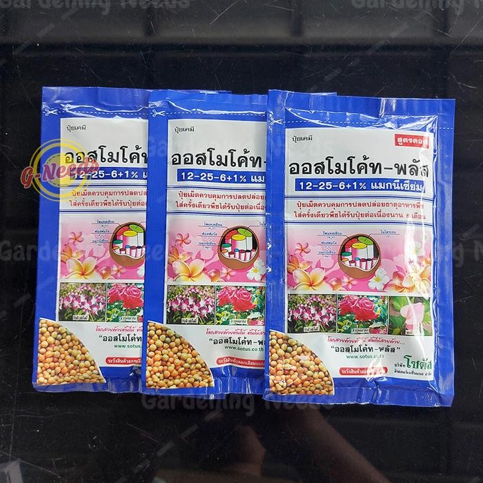 Pupuk Bunga Dekastar OSMOCOTE THAILAND 12-25-6+1 100gr