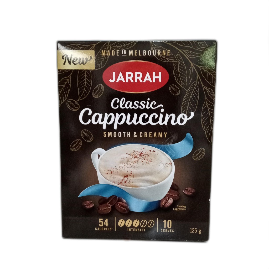 

Jarrah Classic Cappuccino 10 Serves 125g