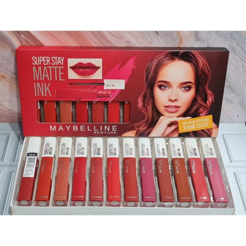 vist Lusin Lipcream Nude Maybelline 12Pcs - Lipstik Lusinan