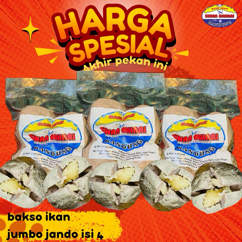 

debo Bakso Ikan Jumbo Jando Isi 4 sinarbahari. bdg