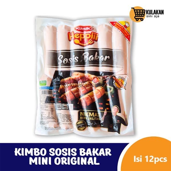 

debo Kimbo Heppiii Sosis Bakar Mini Original Isi 12 Pcs - 550gr