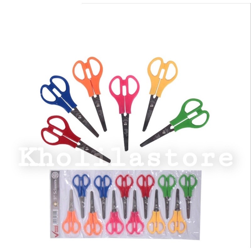 

New (12 Pcs) Gunting Kecil Renteng Scissor V One 5 Inch Termurah