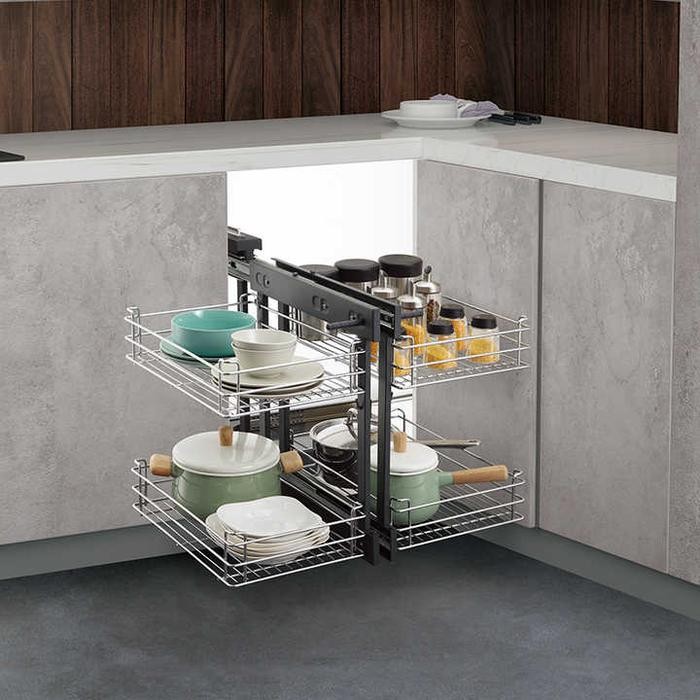 rak sudut dapur / corner basket /rak sudut dapur aluminium