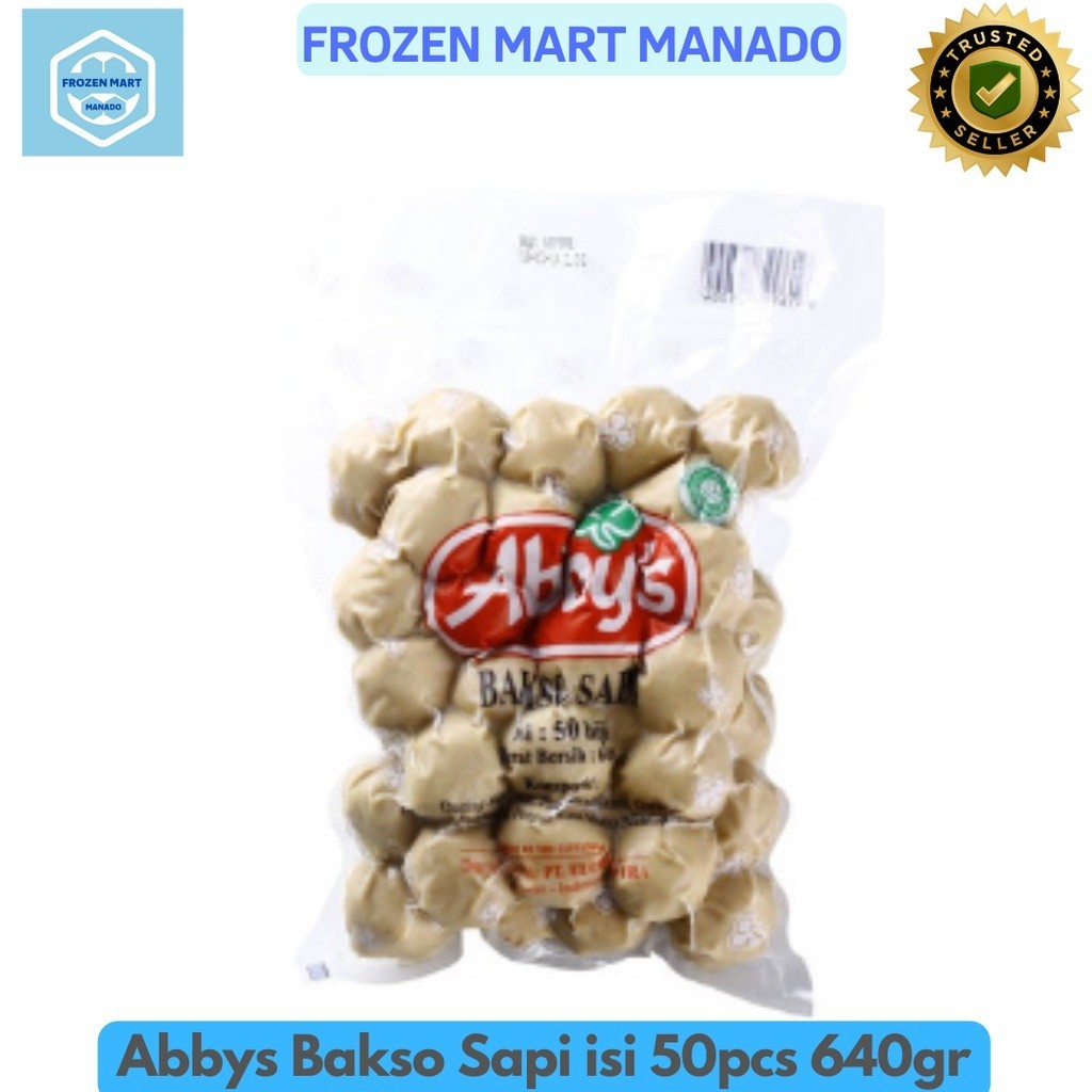 

Abbys Bakso Sapi isi 50pcs 640gr - Frozen Food Tomohon