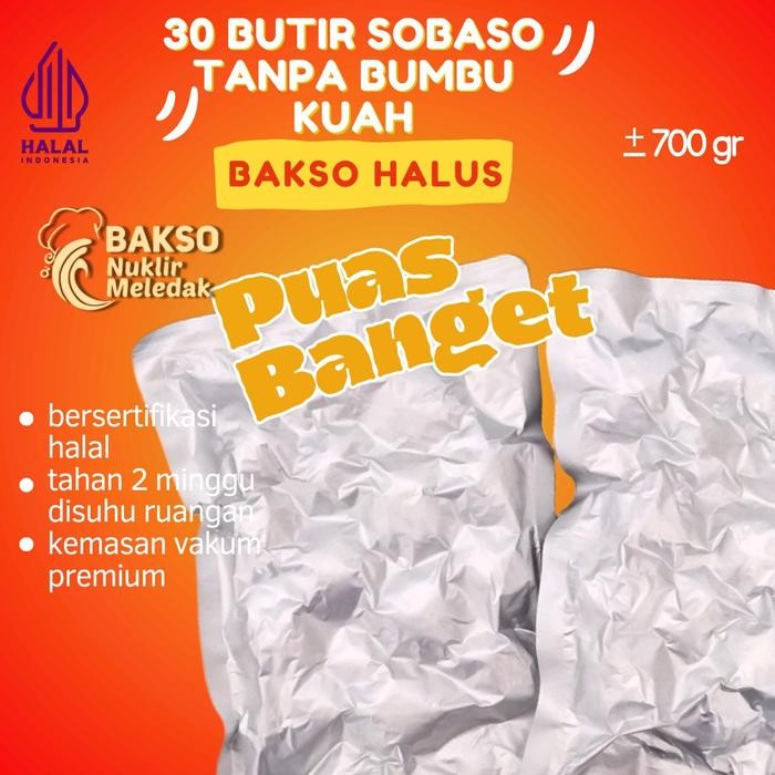 

[A1] 30 BUTIR SobasoPolosTanpaIsi TANPA BUMBU KUAH (-+700) baso New