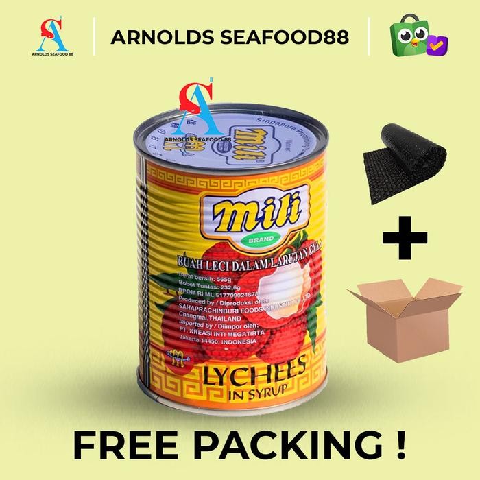 

mili lychee in syrup 565g / leci kaleng mili 565g New
