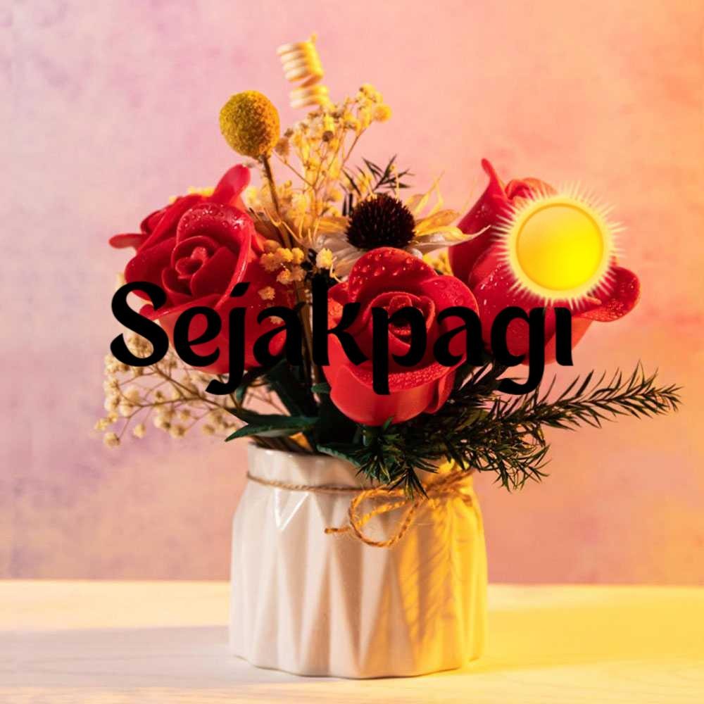 Sejakpagi ONEBOT Bunga Mawar Lego Artificial Rose Building Blocks 1 PCS