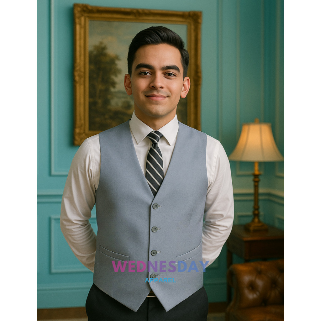 WEDNESDAY APPAREL - Rompi Vest Jas Pria Slimfit / Rompi Vest Slim Fit Dalaman Jas Vest Pria Premium