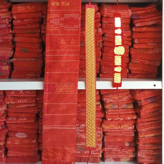 paket menari ulos adat batak - selendang - ikat pinggang - ikat kepala lempengan