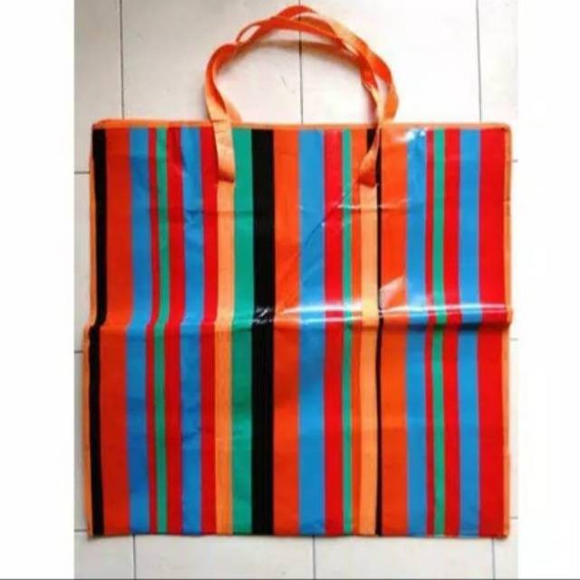 Tas Belanja Karung Plastik Resleting Jumbo - Kantong Baju/Barang